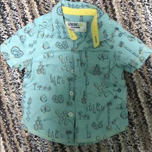Carnival theme collar shirt